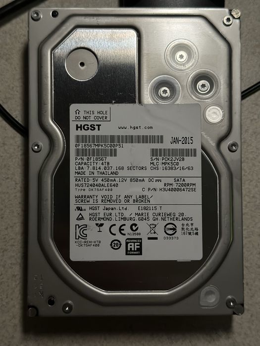 Жосткий диск HGST HUS724040ALE640 4TB