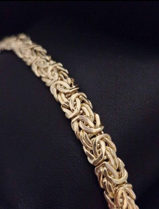 Splot królewski. Złota bransoletka. Próba 585