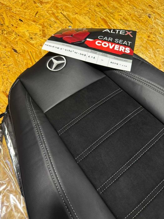 Модельные авточехлы на бусы эко кожа алькантара Renault Trafic Master Mercedes Sprinter Vito  Ford Transit Opel Vivaro Movano Citroen Jumper и другие!