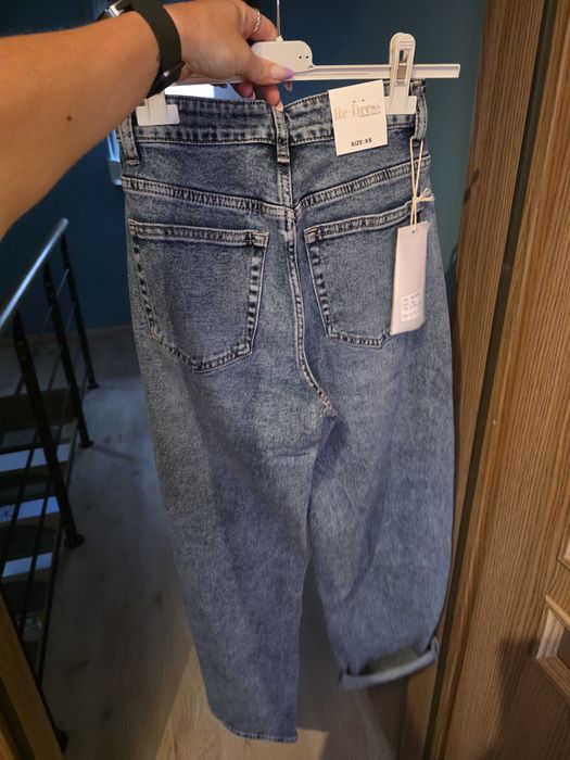 Jeansy damskie balloon fit