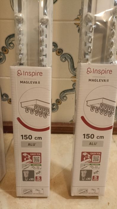 Calhas Alumínio cortinados duplas Novas