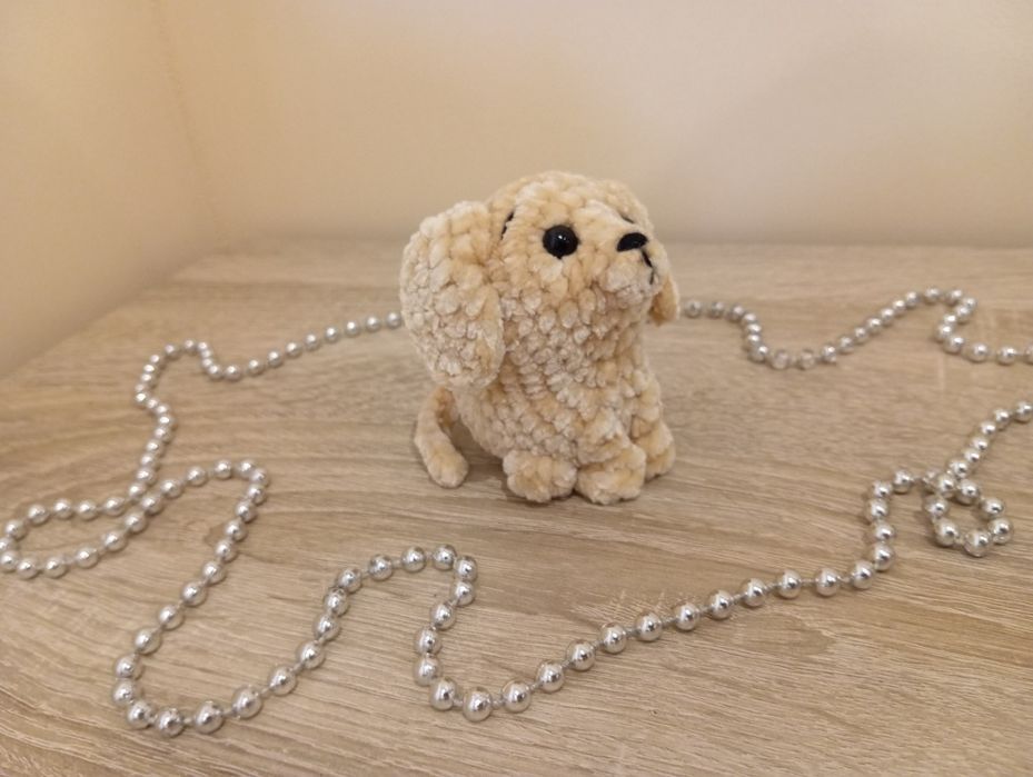 Pies Labrador szydełkowy amigurumi handmade