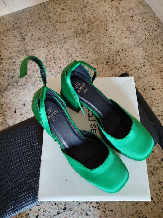 Satin Heeled Shoes