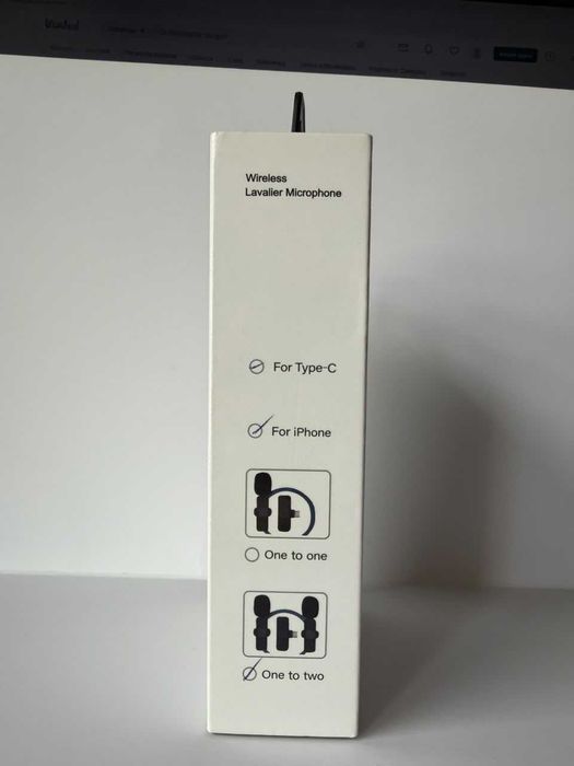 Microfone de Lapela Sem Fios – iPhone e Android
