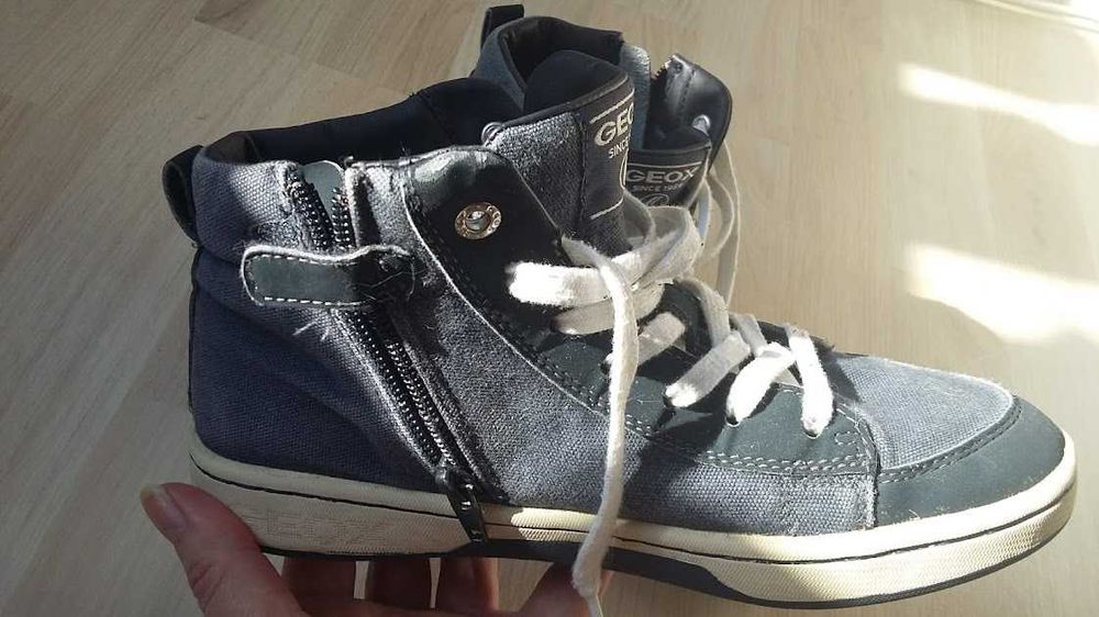 buty markowe GEOX 35 wyższe na jesień całoroczne przejściowe skóra !