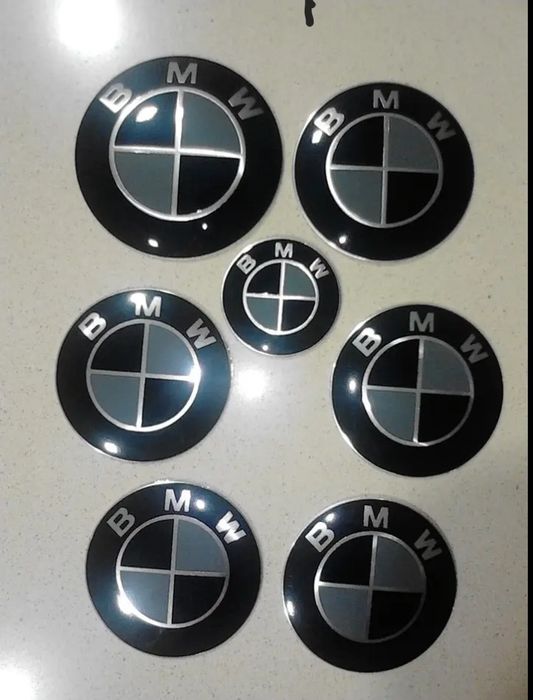 Kit símbolos BMW carbono