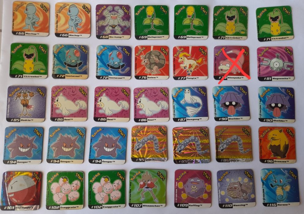 Pokemon staks panini - venda à unidade