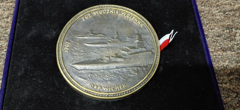 Okolicznościowy medal fregata Wicher Program Miecznik PGZ unikat