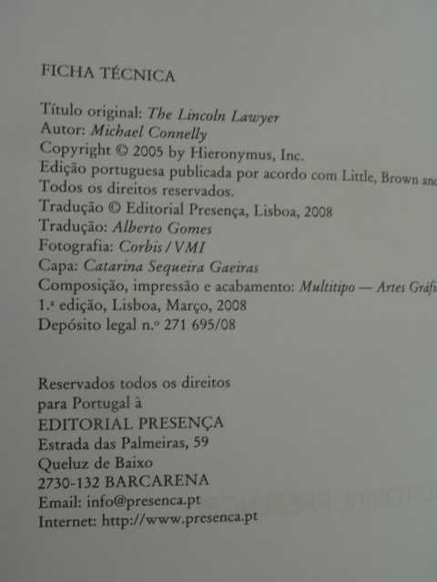 Nos Meandros da Lei de Michael Connelly - 1ª Edição