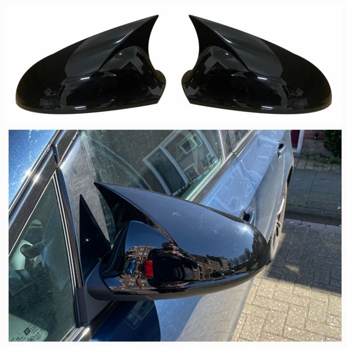 Capas de Espelhos Opel Astra J - Plástico Preto Brilhante