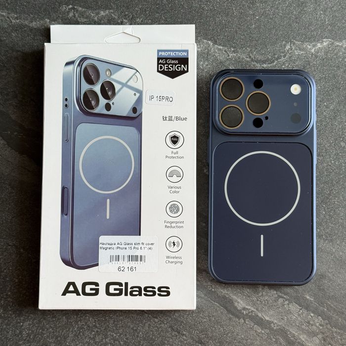 Чохол iPhone 15 Pro  імітаці айфон 17 Ag Glass Matte MagSafe з захистом камер. Чохол айфон 15 про магсейф Матовий
