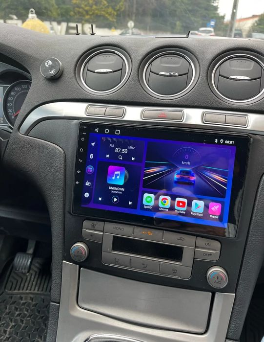 Rádio Ford S-max/Galaxy/Mondeo Android 14 com GPS (Novo)