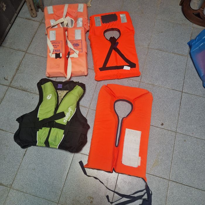 Coletes para barco e caiaque