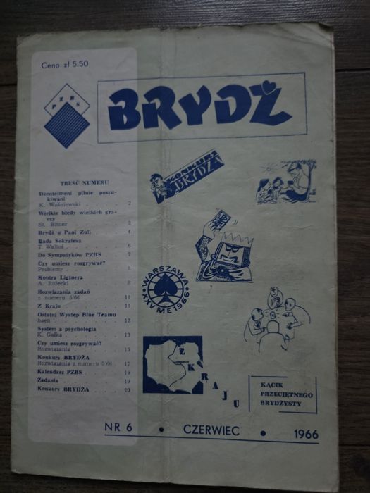 Brydż 1966 nr. 6 i 10.