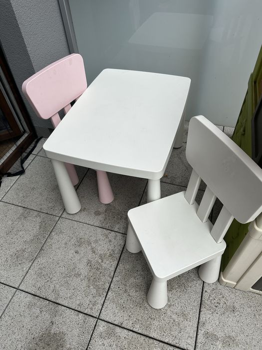 Stolik stoliczek krzesełka dla dzieci ikea mammut