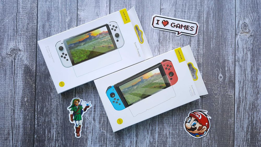 Захисне скло премиум клас HAIFVA Nintendo Switch 2 OLED/V2 ціна 2 скла
