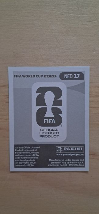 Cromo futebol de Depay(Mundial 2026)da Panini
