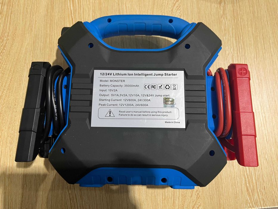 MiniBatt Arrancador Booster Monster XL 12V 24V 35.000 mAh