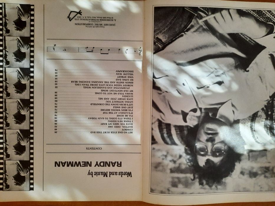 Livro Musicas Randy Newman