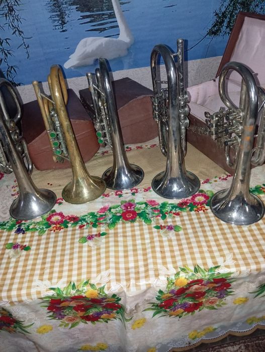 Баритон,тенор, корнети.