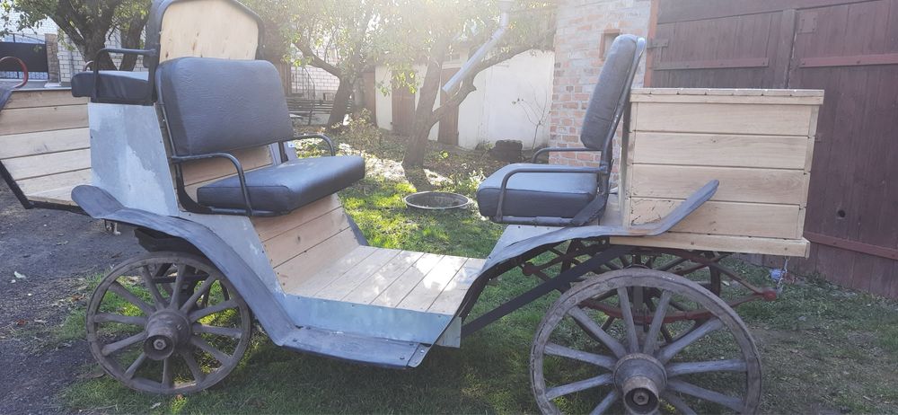 Карета  з мягкими кріслами та ящиком для речей.