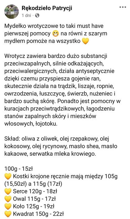 Mydło wrotyczowe - sodowe