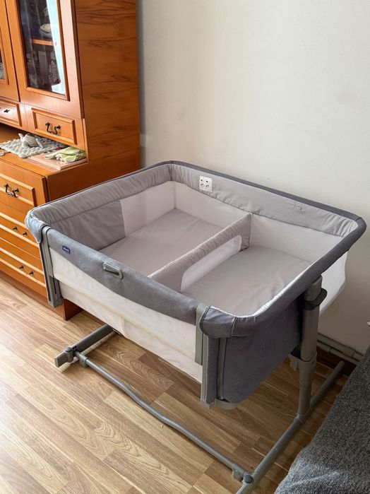 Дитяче ліжечко для двійні Chicco Next2Me Twins