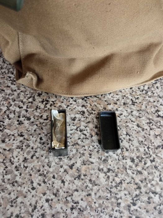 Bolsa de ombro militar Kozak musette vintage Exército Checoslováquia