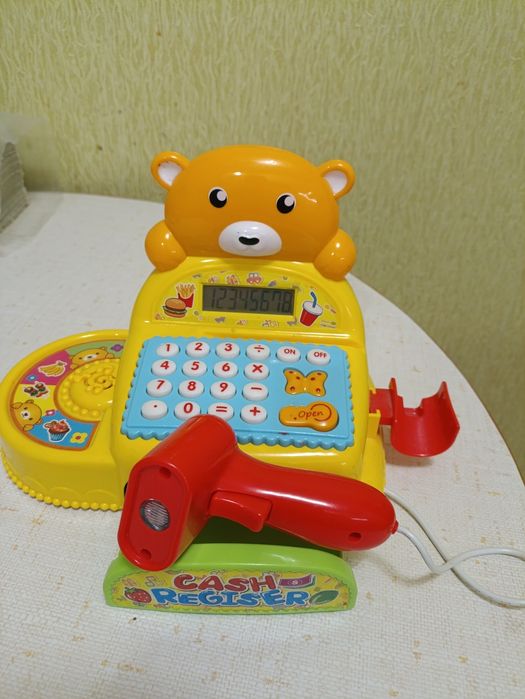 Дитячий касовий апарат для гри в супермаркет