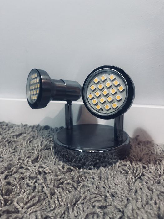 Oprawa halogenowa srebrne lampki