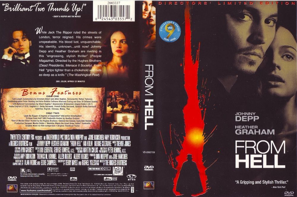 DVD - From Hell - 2 Disc edition