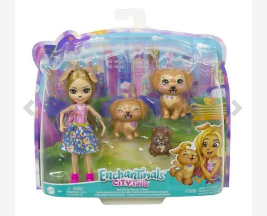 Enchantimals - Gerika com família de cachorrinhos