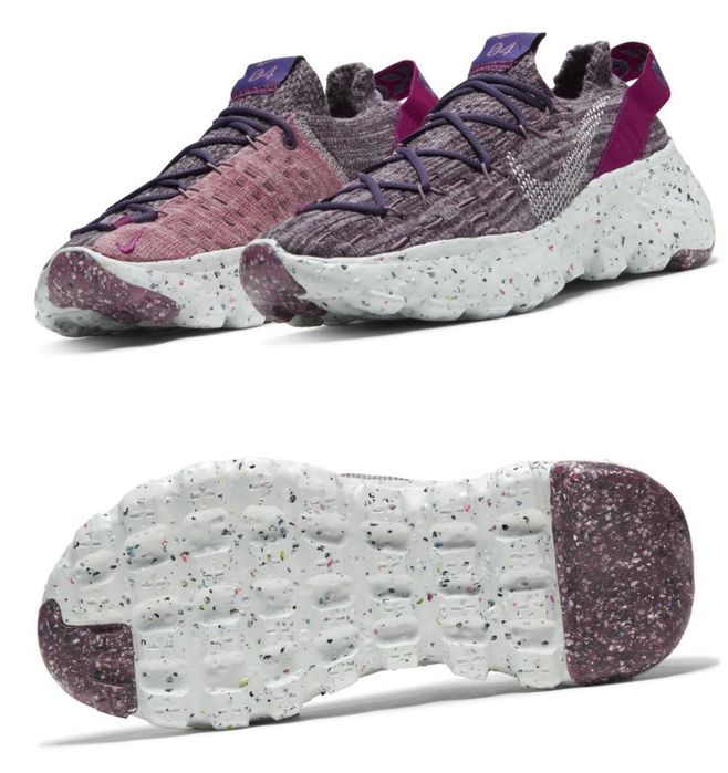 Женские кроссовки nike space hippie cactus flower gravity purple