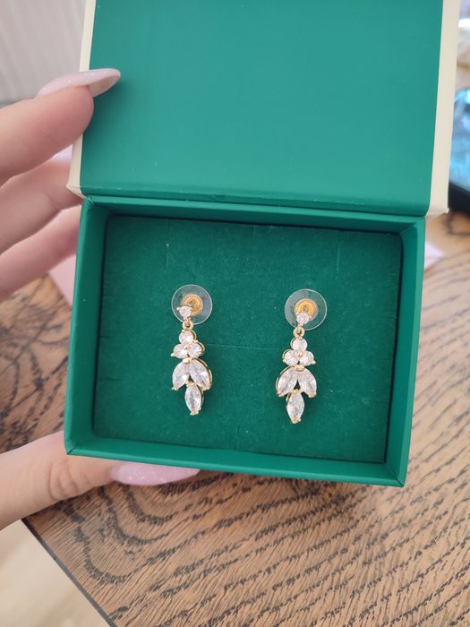 Piękne Kolczyki ślubne