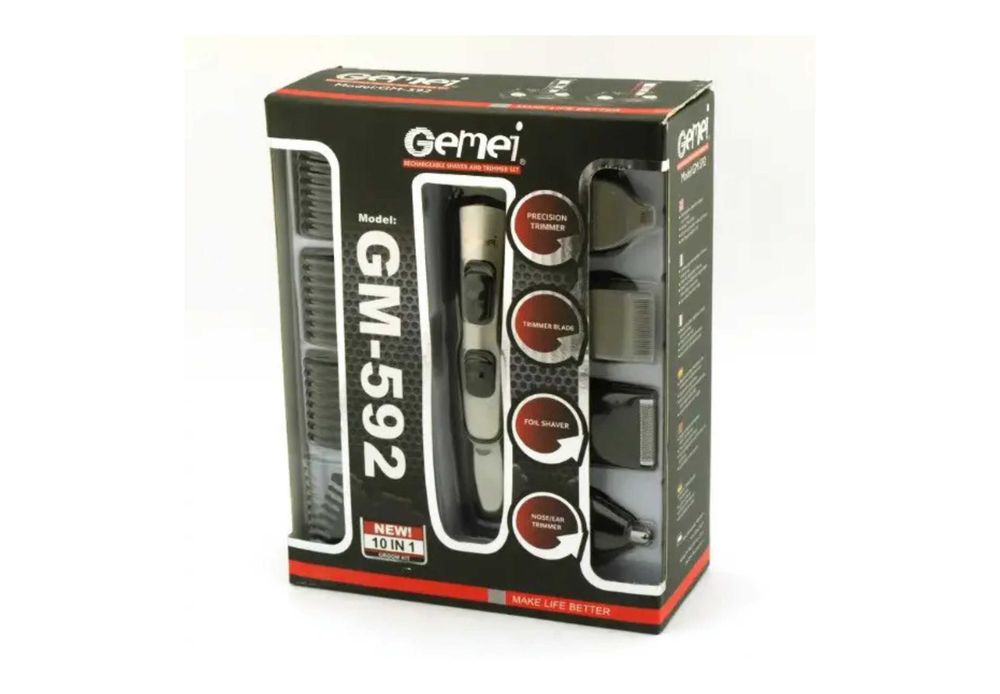 Триммер для бороди/голови/вус 10в1. Машинка для стрижки волос. Бритва