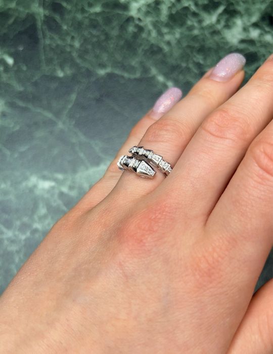Кольцо с бриллиантами 0.70ct в стиле булгари BVLGARI serpenti