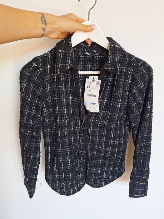 Nowa kamizelka koszula w krate zara xs edycja limitowana