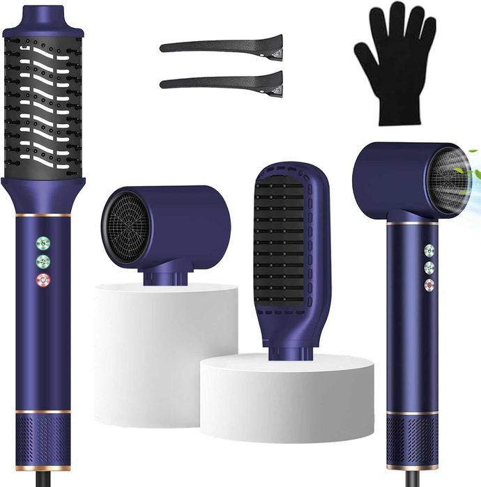 Suszarka jonowa 110 000 RPM, z szczotkami do prostowania, kręcenia