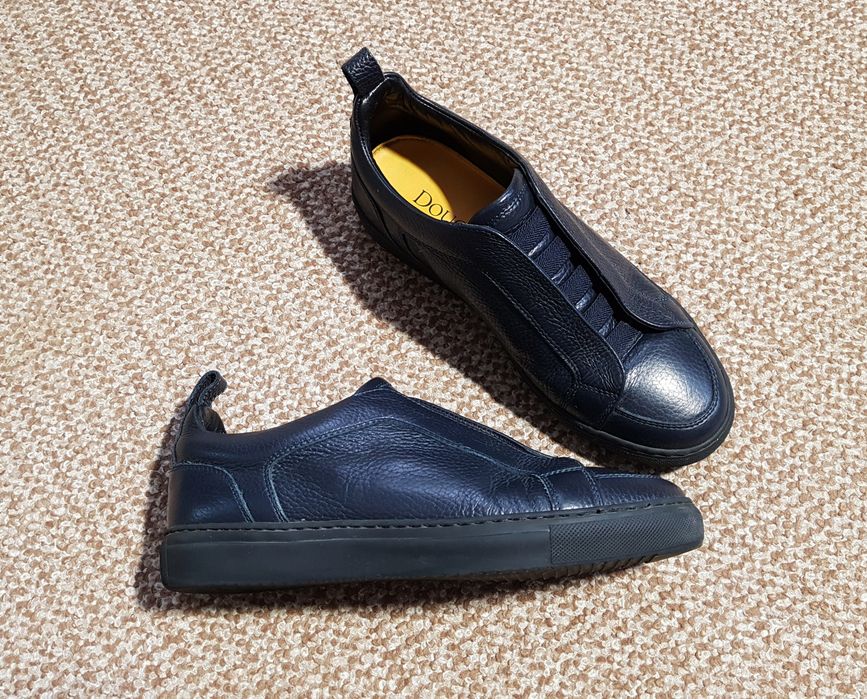 Doucal's Roger Blue Slip-on Sneakers кросівки шкіряні оригінал 40