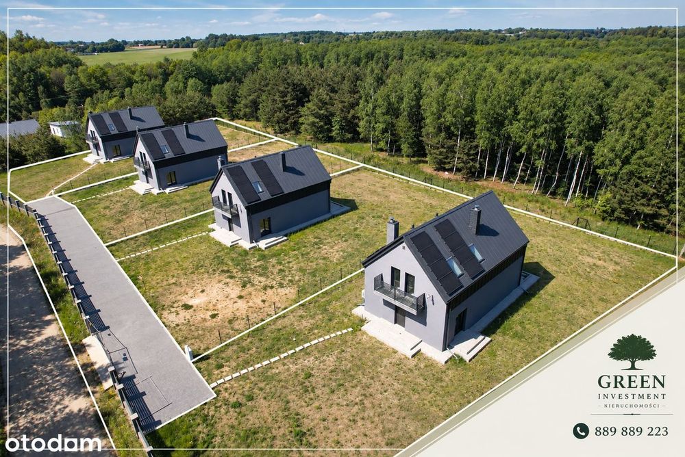Nowy dom z pompą Ciepła, działka 1000 - 1200m2 - atrakcyjna cena!