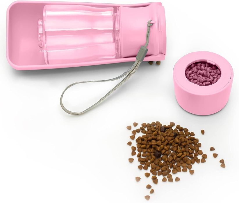 Butelka Miska Turystyczna Bidon Na Wodę Przenośna Poidło Dla Psa Kota