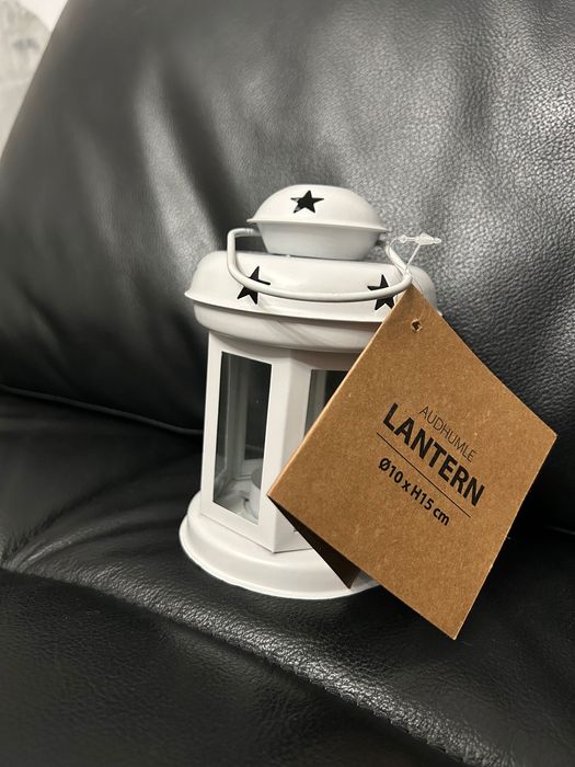 Świecznik latarenka Jysk metal szklo