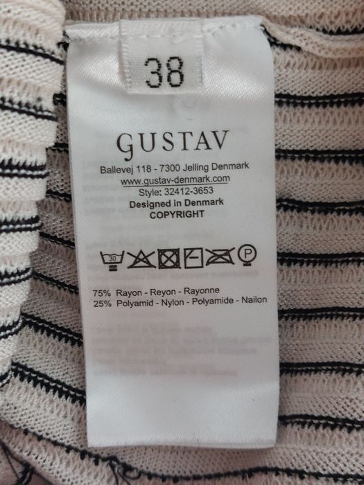 Sweter z fantazyjnym rękawem z rayonem. Gustav. Rozmiar 38/M