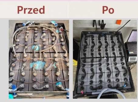 Serwis akumulatorów trakcyjnych baterii wózków widłowych 24V 48V 80V