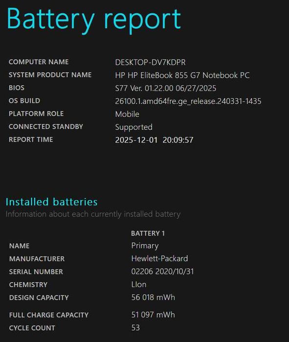 Laptop HP EliteBook 855 G7/32GB/480GB/LTE/Win11Pro