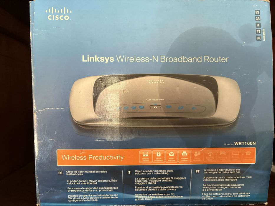 Linksys WRT160N Wireless Router – Wi-Fi N up to 300 Mbps64564064495618120