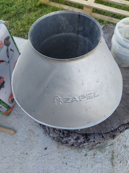 Komin nierdzewka Stożek osłonowy na komin firma Zapel - zakończenie ko