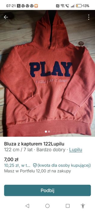 Bluza z kapturem dla chłopca