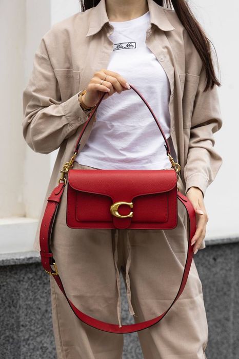 Сумка Coach / сумочка коач коуч червона
