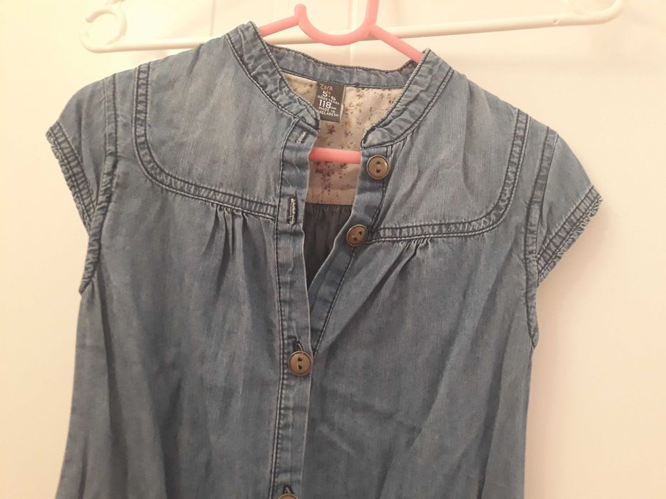 Jeans kombinezon Zara Kids dla dziewczynki r. 118